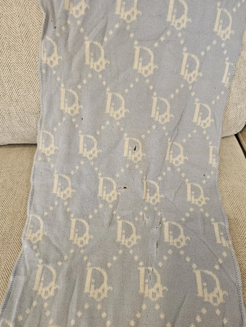 Christian Dior Wool Scarf FLAWED